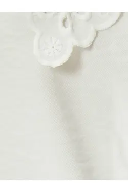 پیراهن یقه نوزاد آستین بادکنکی ویسکوز دکمه دار - یاری شاپ