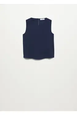 تاپ فلوی بند آبی سرمه ای زنانه - یاری شاپ