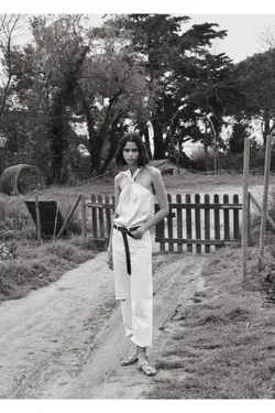 تاپ فلوی گره دار اکرو زنانه - یاری شاپ