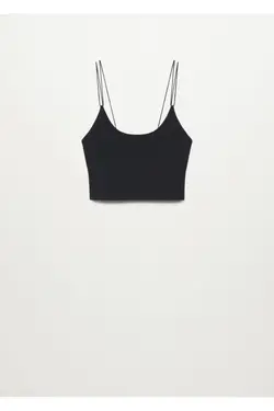 تاپ کراپ آجدار مشکی زنانه - یاری شاپ