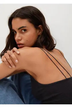 تاپ کراپ آجدار مشکی زنانه - یاری شاپ