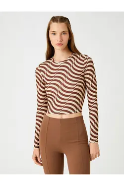 تیشرت آستین بلند برش - یاری شاپ