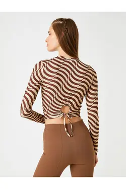 تیشرت آستین بلند برش - یاری شاپ