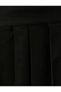 دامن مینی چین دار با جزئیات توری - یاری شاپ