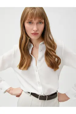 دکمه پیراهن آستین بلند - یاری شاپ