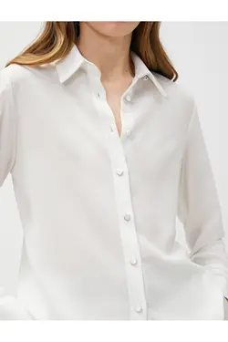 دکمه پیراهن آستین بلند - یاری شاپ