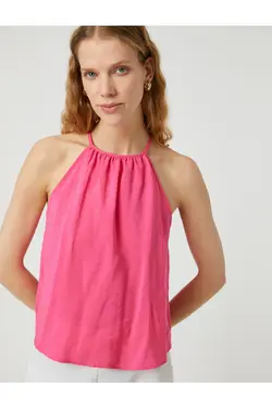 زیرپیراهن یقه هالتر با جزییات کراوات - یاری شاپ