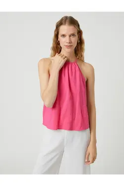 زیرپیراهن یقه هالتر با جزییات کراوات - یاری شاپ