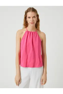 زیرپیراهن یقه هالتر با جزییات کراوات - یاری شاپ