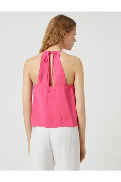 زیرپیراهن یقه هالتر با جزییات کراوات - یاری شاپ