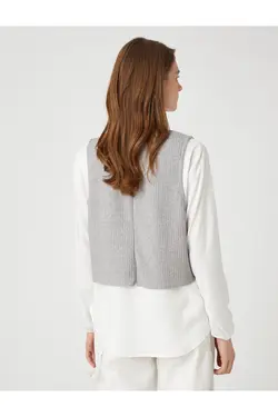 ژاکت بافتنی پیراهن آستین بلند - یاری شاپ