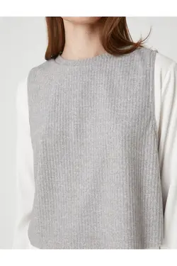 ژاکت بافتنی پیراهن آستین بلند - یاری شاپ