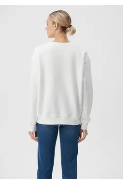 سویشرت پایه سفید یقه خدمه 1610198-70057 - یاری شاپ