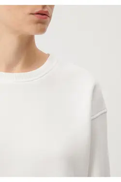 سویشرت پایه سفید یقه خدمه 1610198-70057 - یاری شاپ