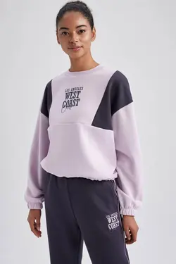 سویشرت ضخیم Fit Oversize Fit Crew یقه - یاری شاپ