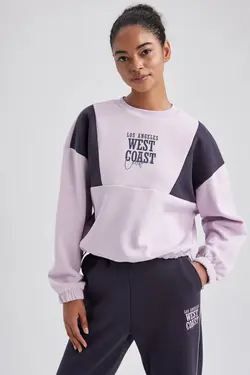 سویشرت ضخیم Fit Oversize Fit Crew یقه - یاری شاپ