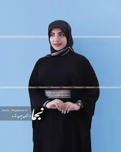 عبا زنانه شیک مدل حدیث سوزن دوزی مزون نجما