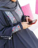 عبا سوزن دوزی الیزه کرپ الیزه مدل همیشه بهار مزون نجما