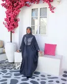 عبا سوزن دوزی الیزه کرپ الیزه مدل همیشه بهار مزون نجما