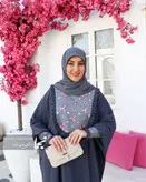 عبا سوزن دوزی الیزه کرپ الیزه مدل همیشه بهار مزون نجما