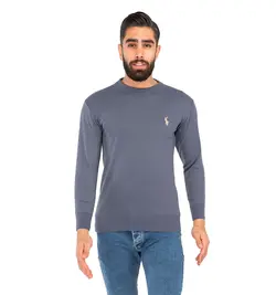 بافت مردانه یقه گرد فری سایز ساده Polo 40885
