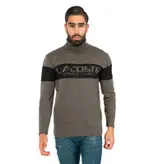 بافت مردانه یقه اسکی فری سایز ساده Lima 40372