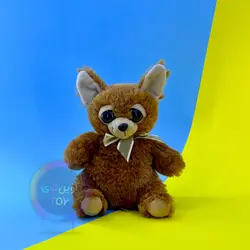 عروسک چشم تیله‌ ای خرس قهوه ای