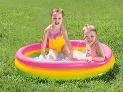 استخر بادی کودک سه رنگ اینتکس intex در اندازه 114*25 سانتی متر