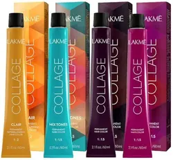 رنگ مو لاکمه سری کلاژ شماره 5/17 ( دودی آبی قهوه ای روشن ) - Lakme Collage Hair Color