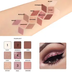 پالت سایه چشم 9 رنگ پودایر مدل Polar light