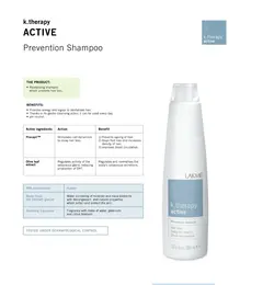 شامپو ضد ریزش اکتیو لاکمه حجم 1000 میلی لیتر - Lakme k.therapy active Shampoo