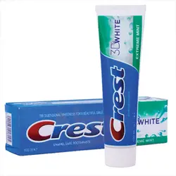 خمیر دندان سفید کننده کرست مدل 3D White رایحه نعنا خنک حجم 100 میل