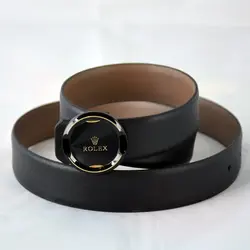 کمربند پسرانه چرم مصنوعی مدل رولکس