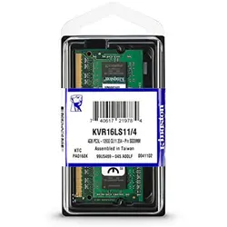 رم لپ تاپ 4گیگ DDR3l فرکانس 1600 واتاژ1.35ولت کینگ استون نو اورجینال