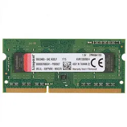 رم لپ تاپ 4گیگ DDR3 فرکانس 1333 واتاژ1.5ولت کینگ استون نو اورجینال