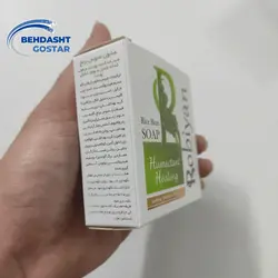 صابون روبیان مدل سبوس برنج وزن 100 گرمی