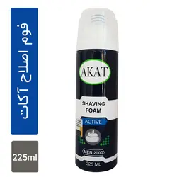 فوم اصلاح مردانه آکات مدل Active (مناسب پوست معمولی) 225 میلی
