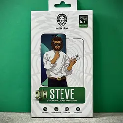محافظ صفحه نمایش گرین لاین مدل 9H steve مناسب برای گوشی موبایل اپل iphone 14