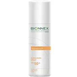خرید اسپری ضد آفتاب بایونکس bionnex سری preventina | مناسب پوست چرب +SPF 50 - یولایف بیوتی
