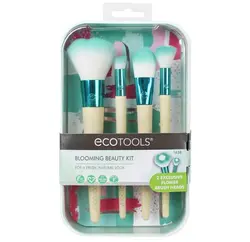 خرید ست براش اکوتولز EcoTools مدل blooming beauty | حاوی 4 براش کاربردی با ظرف نگهداری - یولایف بیوتی