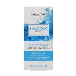 خرید سرم سالیسیلیک اسید 2% کریتونز Creightons حجم 30 میل | مناسب پوست دارای منافذ باز و جوش سر سیاه - یولایف بیوتی