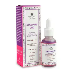 خرید سرم لایه بردار و روشن کننده نیچر سپل Nature Spell مدل smoothing zinc حجم 30 میل | حاوی 3% اسید AHA و 1% زینک - یولایف بیوتی