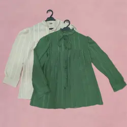 شومیز کرپ حریر یقه پرنسسی | لباس زنانه استایل وان