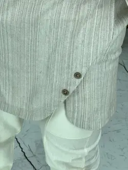 ست لینن دکمه دار 1219 | لباس زنانه استایل وان