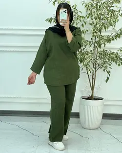 ست بلوز شلوار شانتون 2008 | لباس زنانه استایل وان