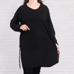 تونیک مشکی سه دکمه 1140 | لباس زنانه استایل وان