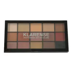 پالت سایه ۱۵ رنگ اورجینال کلارنس(KLARENSE) PALETTE مدل Professional City Of Colors - شهرمن