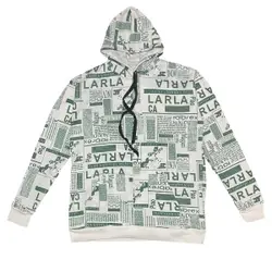 هودی روزنامه ای مردانه رنگ سبز