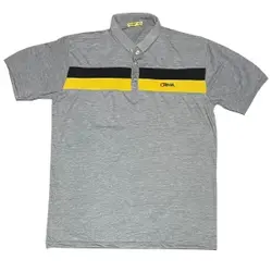 تیشرت مردانه یقه دار طوسی