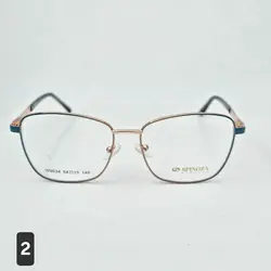 عینک طبی زنانه فتوکرومیک فلزی دسته فنری برند Spinoza  کد ۱۶۸۸